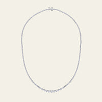 Riviera 8 Carat Graduated Diamond Tennis Necklace