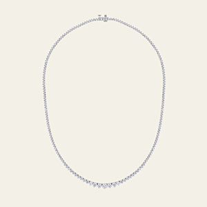 Riviera 8 Carat Graduated Diamond Tennis Necklace