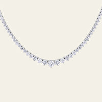 Riviera 9 Carat Graduated Diamond Tennis Necklace