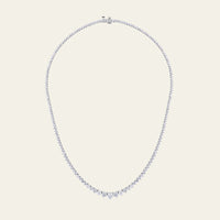 Riviera 9 Carat Graduated Diamond Tennis Necklace