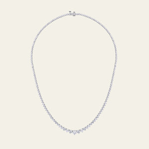 Riviera 9 Carat Graduated Diamond Tennis Necklace