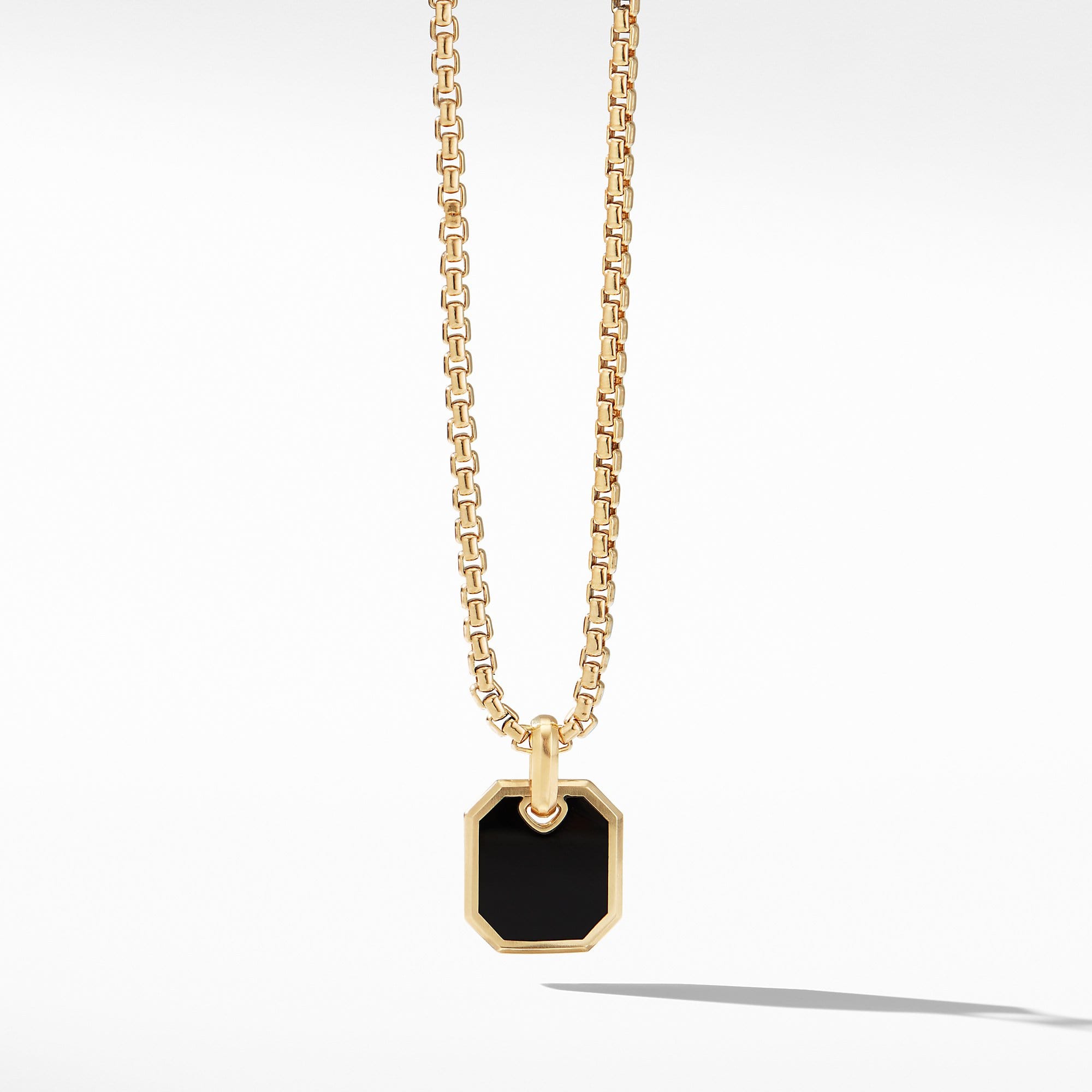 Roman Amulet in 18K Gold with Black Onyx