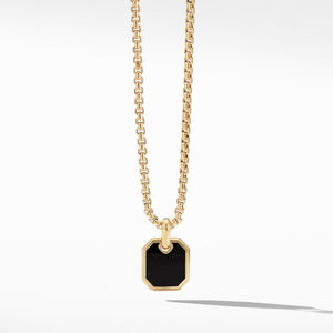 Roman Amulet in 18K Gold with Black Onyx