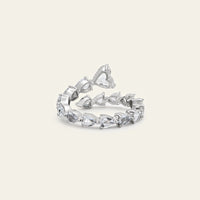 Rose-Cut Diamond Bypass Ring
