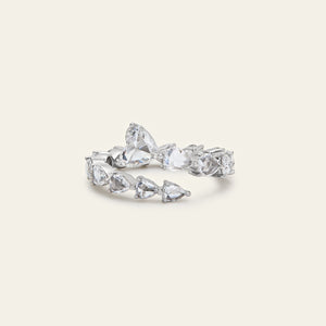 Rose-Cut Diamond Bypass Ring
