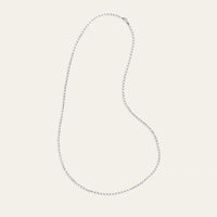 Rose-Cut Diamond Chain in White Gold