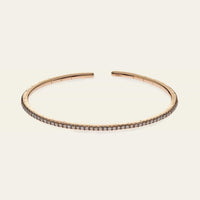 Rose Gold and Chocolate Diamond Bangle