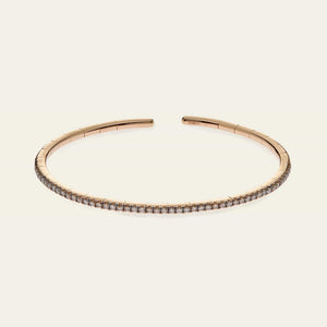 Rose Gold and Chocolate Diamond Bangle