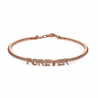 Rose Gold Diamond 'Forever' Bracelet