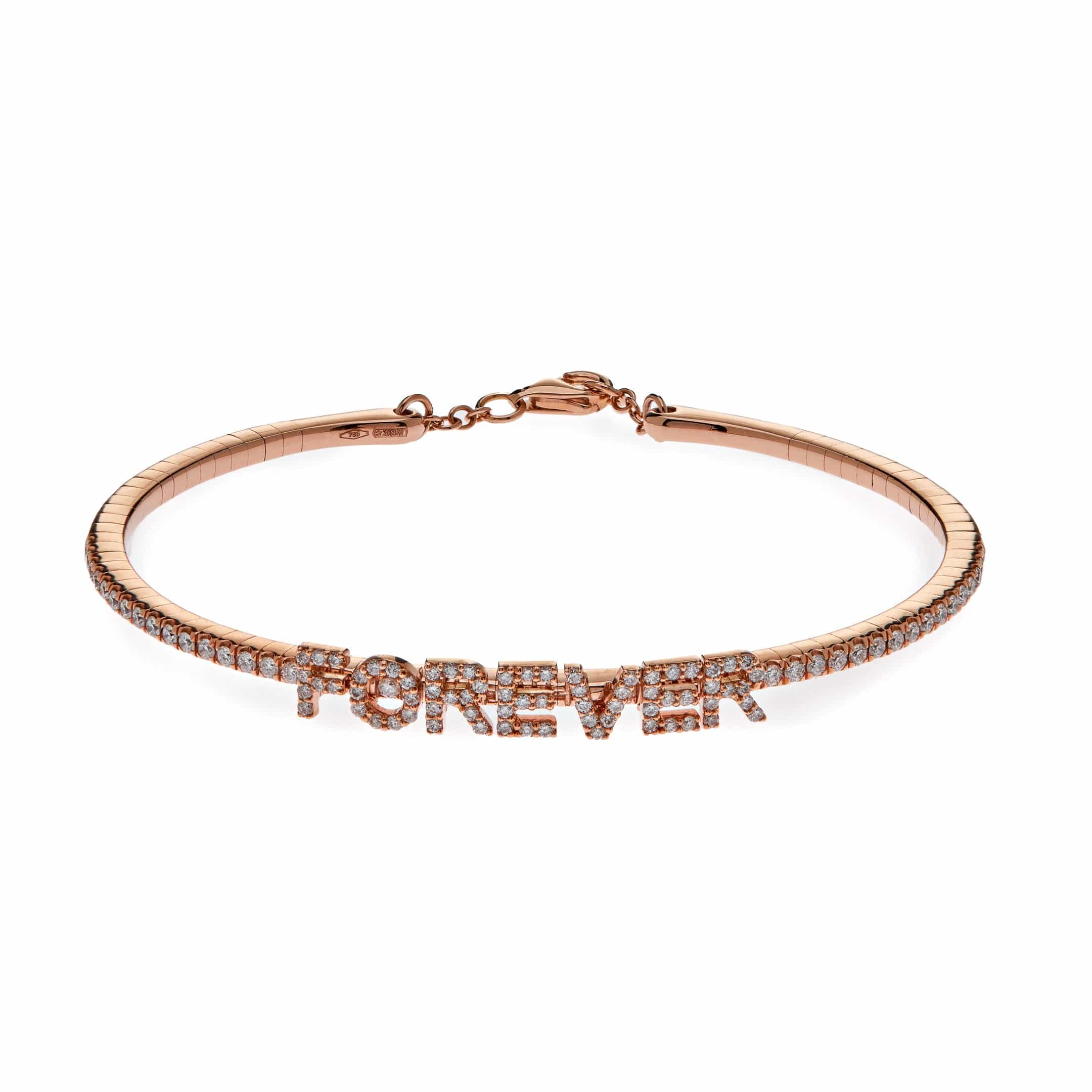 Rose Gold Diamond 'Forever' Bracelet