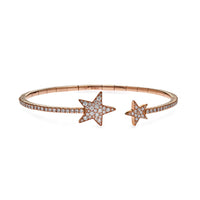 Rose Gold Diamond Star Bracelet