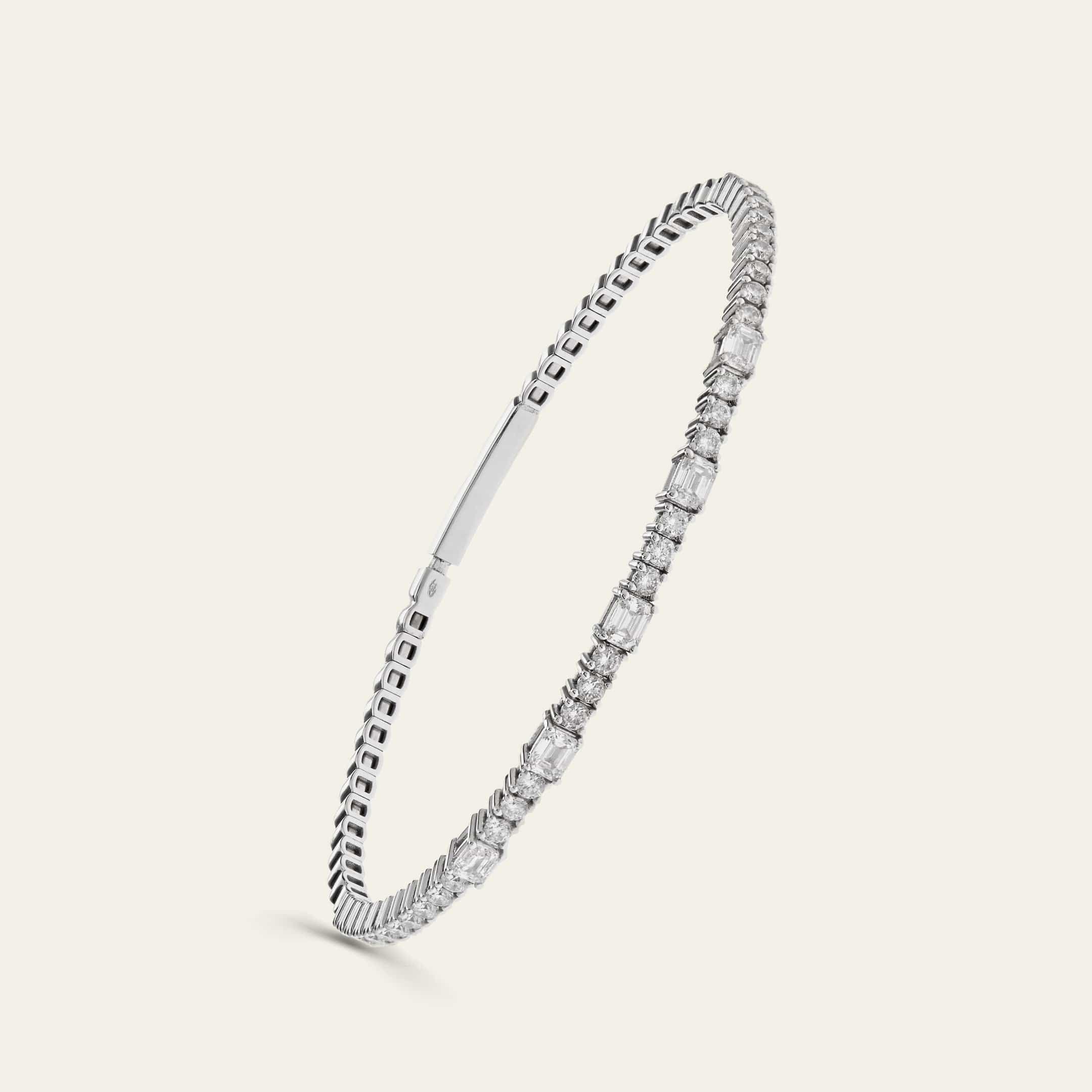 Round Brilliant Diamond Bracelet