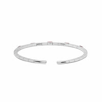 Ruby and Diamond Flexible Cuff Bracelet WG JBG257R 5B69