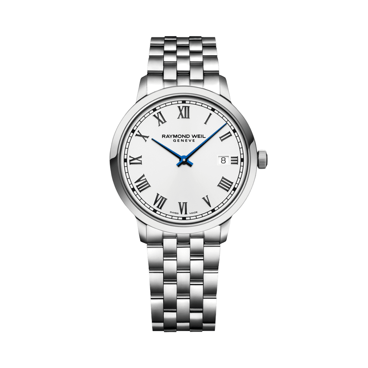 Toccata Men's Quartz White Dial Bracelet Watch, 39mm