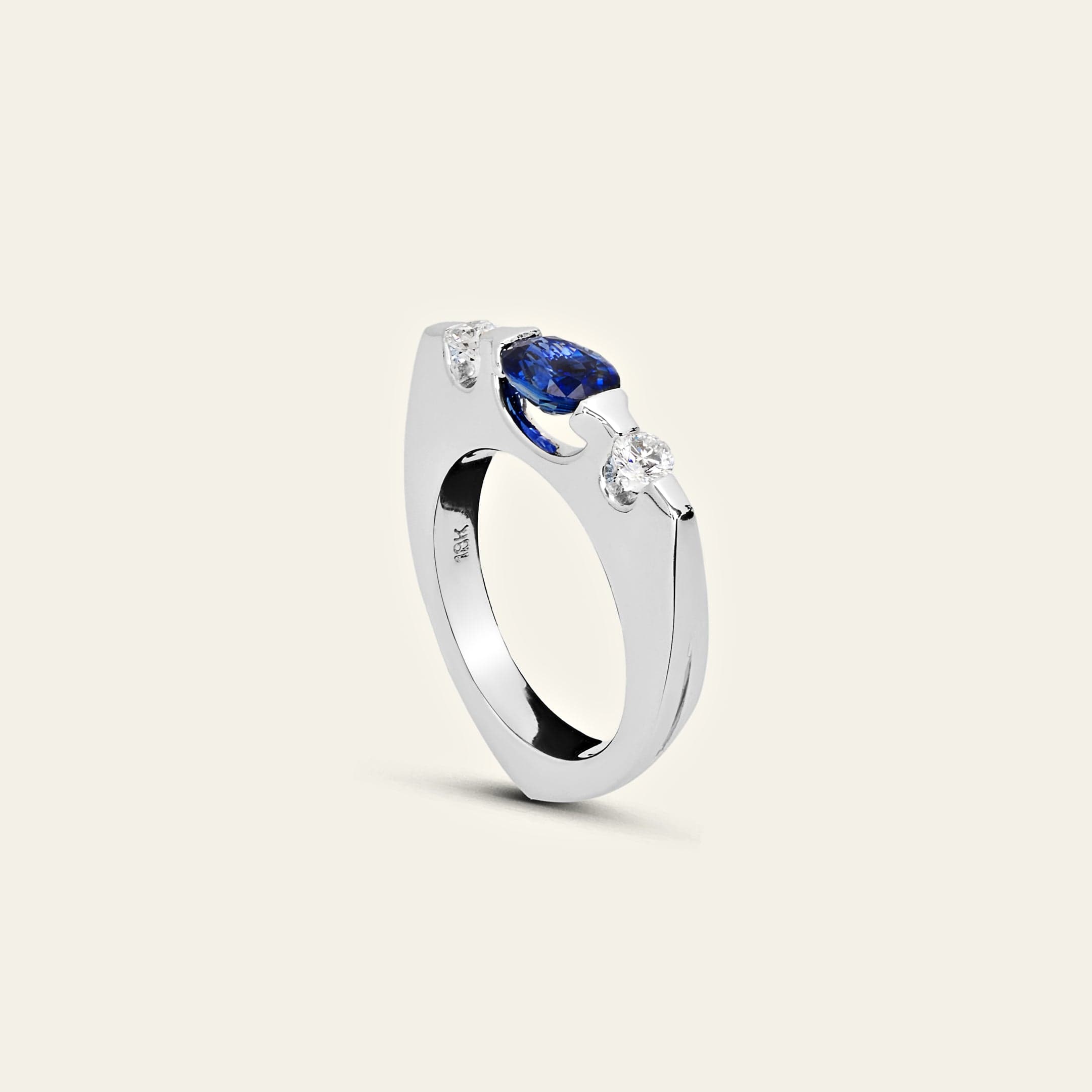 Sapphire and Diamond Ring