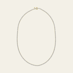 Sienna 6.9 Carat Diamond Yellow Gold Tennis Necklace