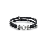 Silver Double Gear Bracelet