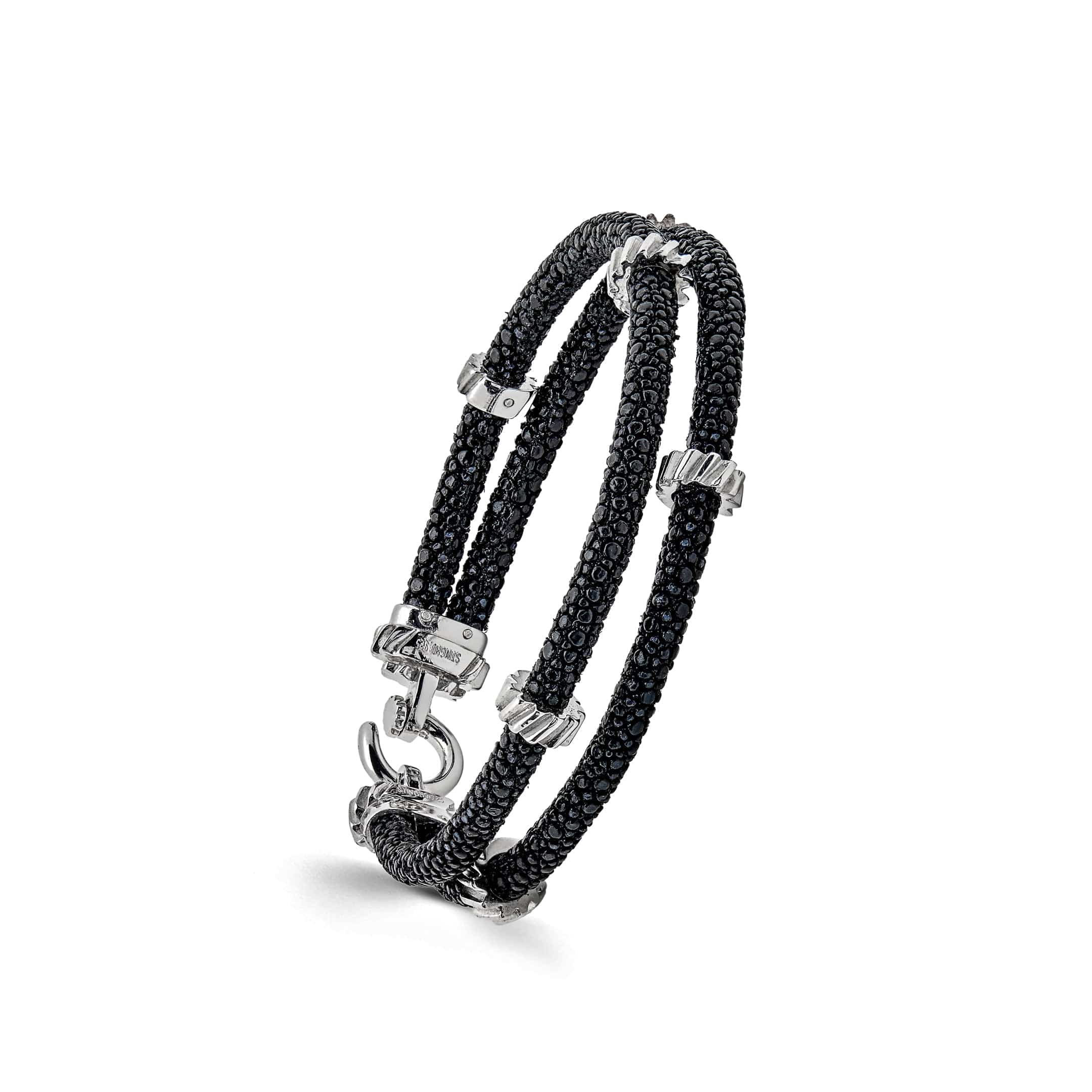 Silver Double Gear Bracelet