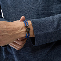 Skull & Crossbones Black Stingray Platinum Bracelet