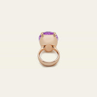 Solitaire Oval Kunzite Ring