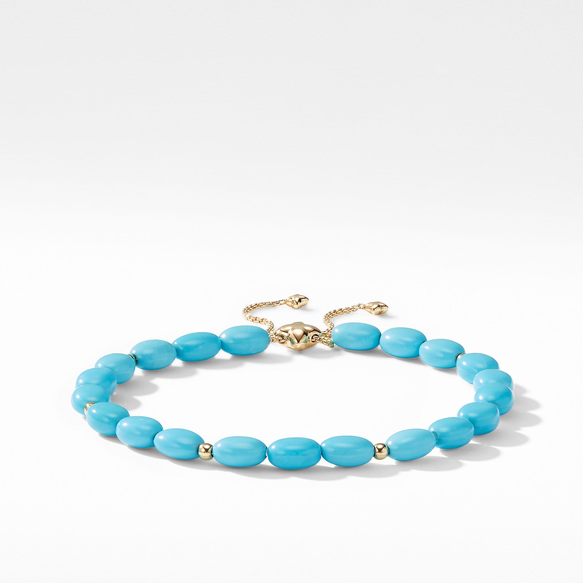 Spiritual Bead Bracelet with Turquoise and 18K Gold