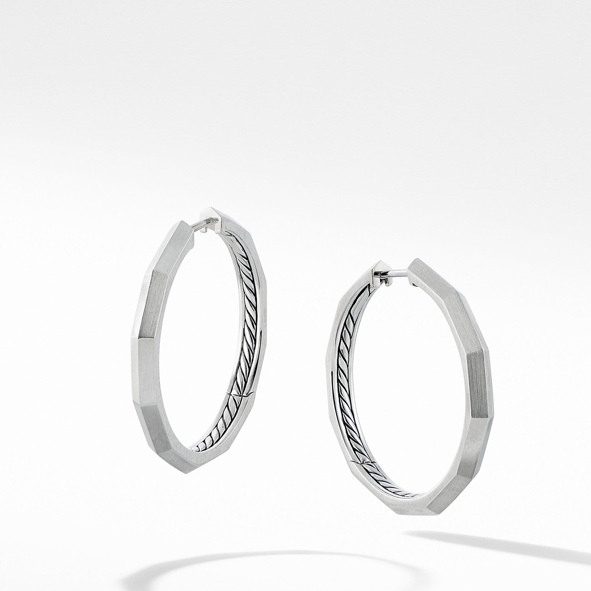 Stax Faceted Hoop Earring