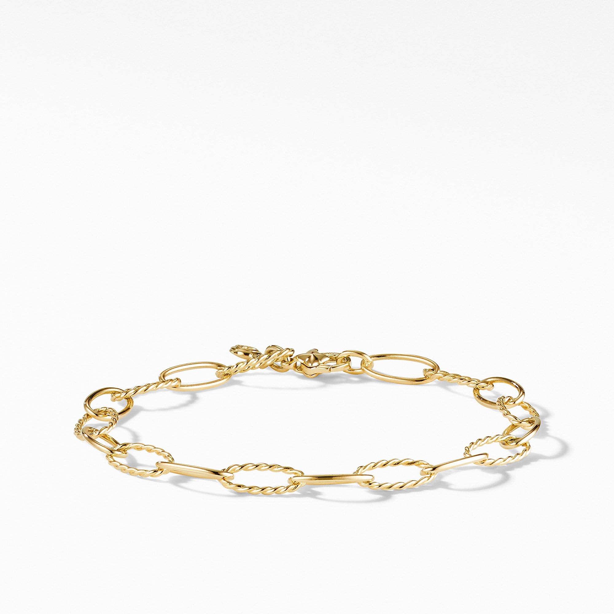 Stax Oval Link Bracelet in 18K Yellow Gold