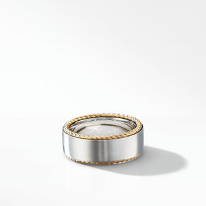 Streamline Cable Band Ring with 18K Yellow Gold