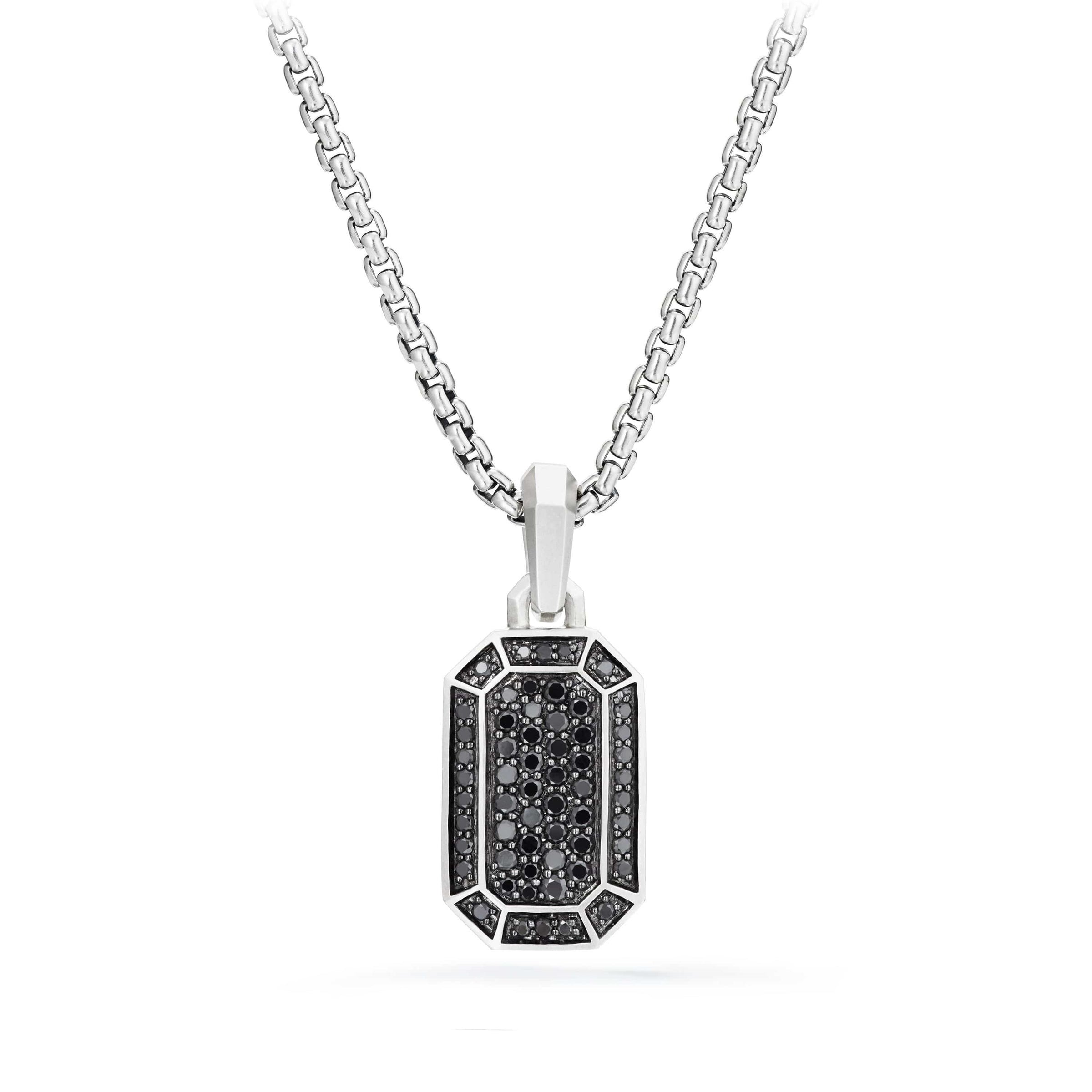 Streamline Pave Amulet with Black Diamonds