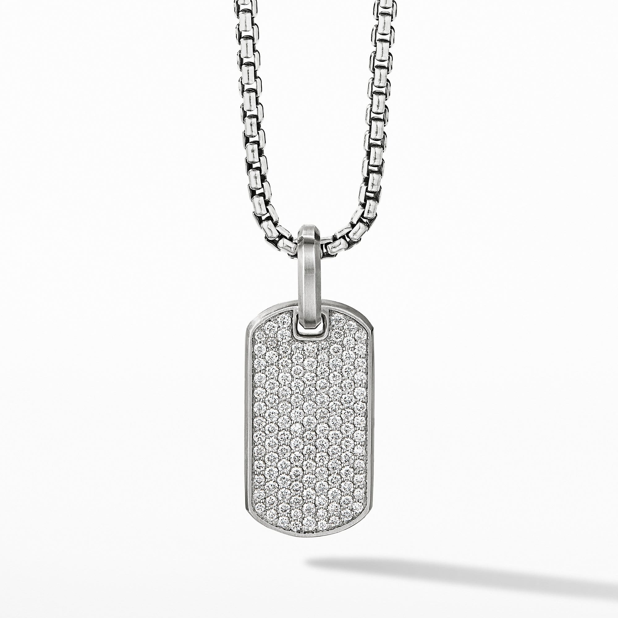 Streamline Tag with  Pave Diamonds