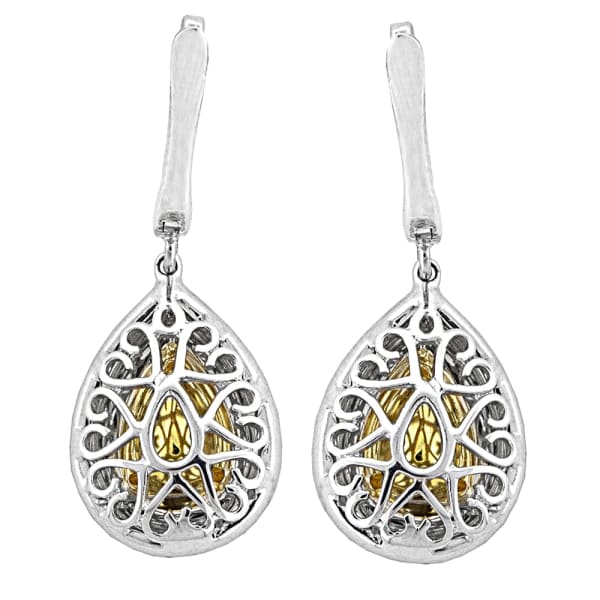 0.71ct. Diamond Earrings Set In 18K White Gold, Prong Set