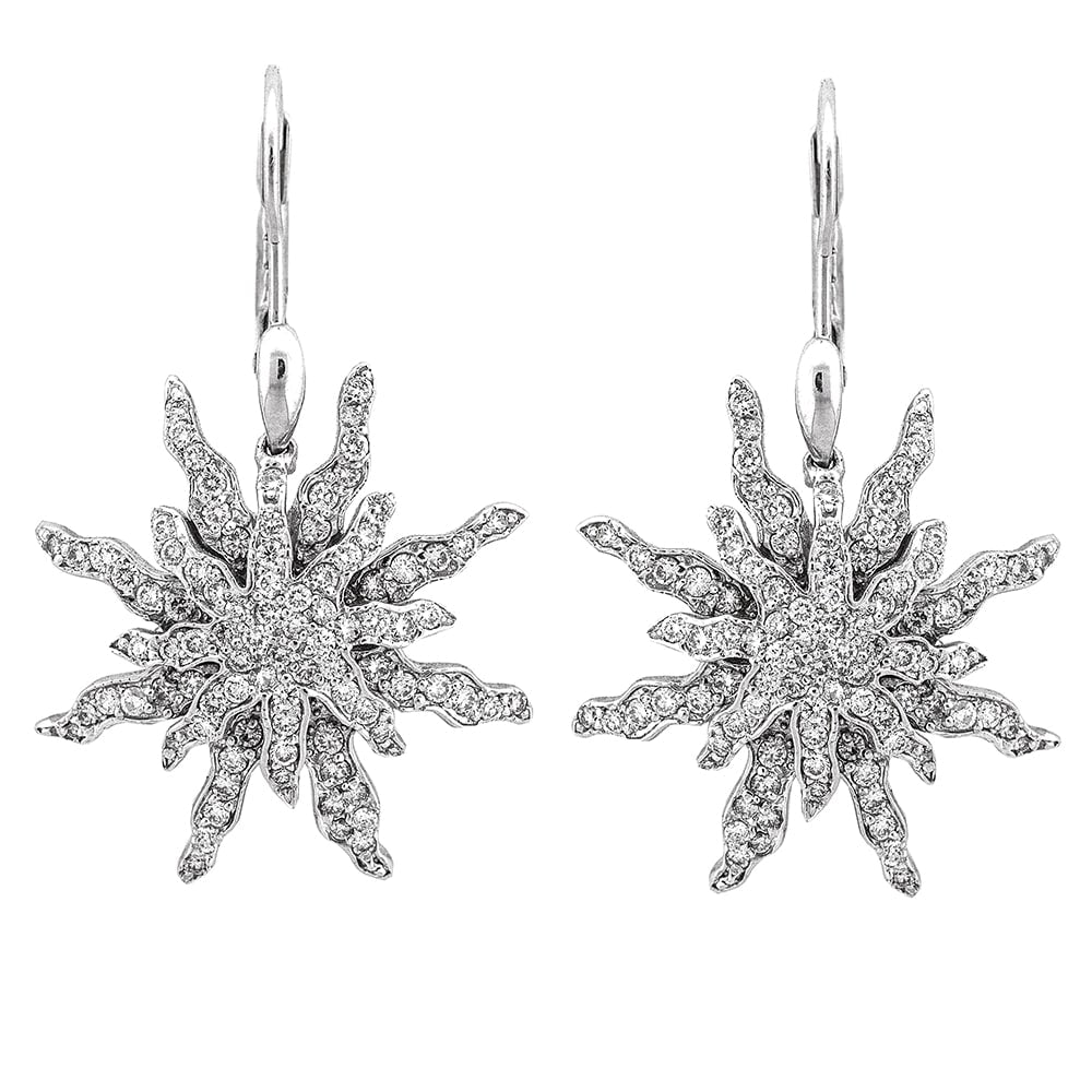 1.40ct. Diamond Earrings Set In 18K White Gold