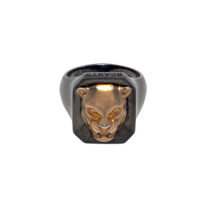 Black Rhodium Plated Beasts of London Ring