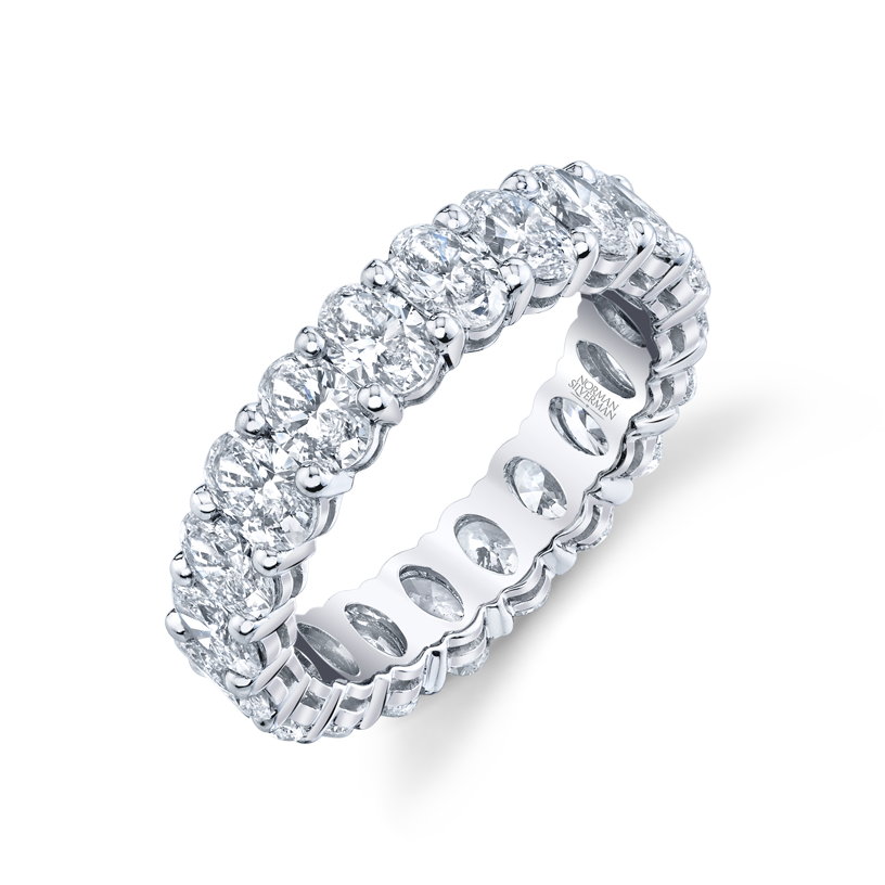 Oval Cut Diamond Eternity Band