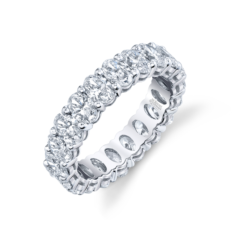 Oval Cut Diamond Eternity Band