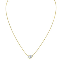 Pear Shape Diamond Bezel Pendant