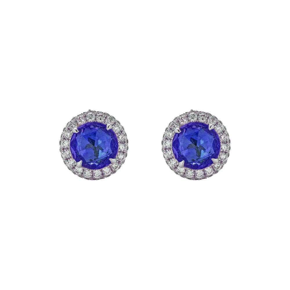 Tanzanite and Diamond Earrings
