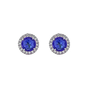 Tanzanite and Diamond Earrings