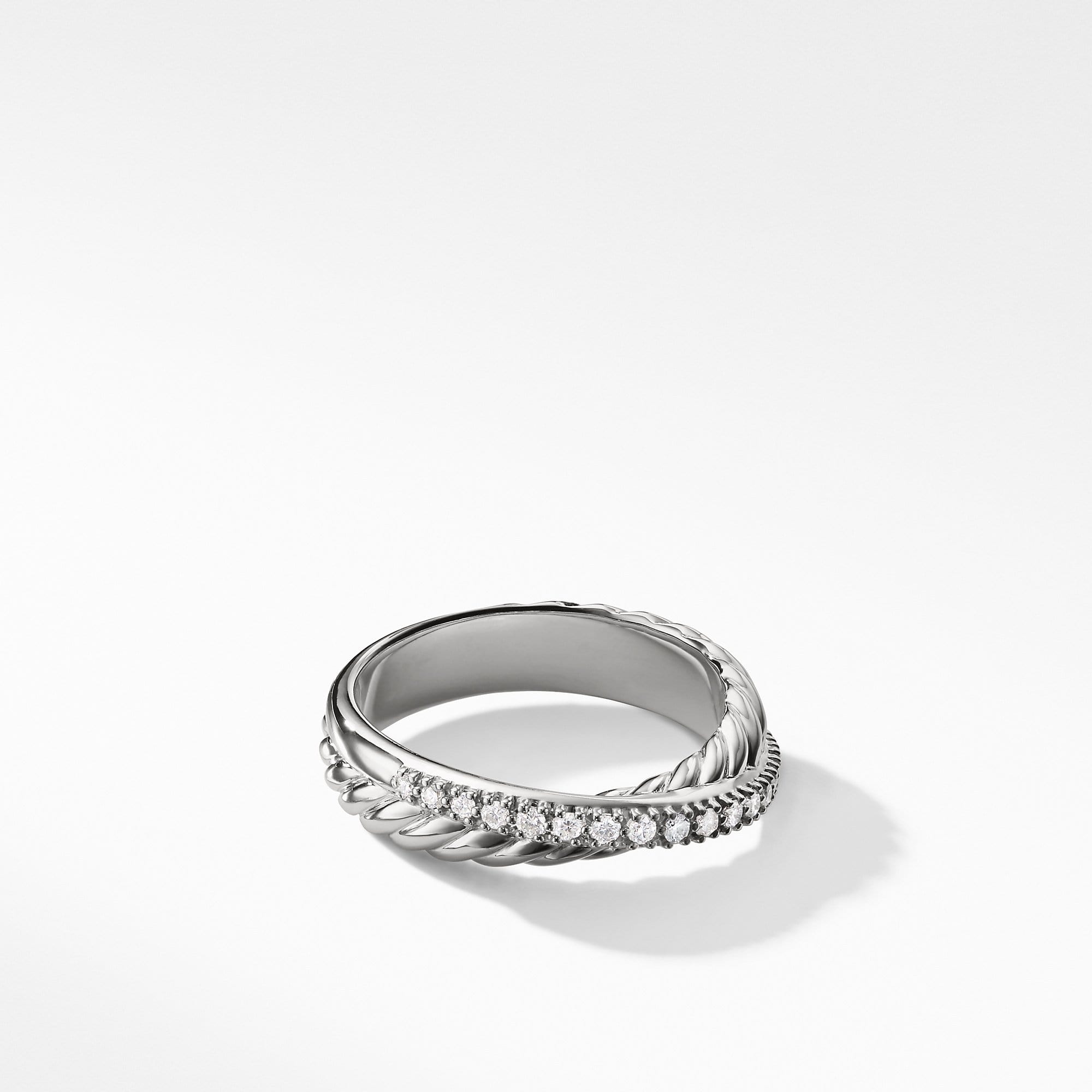 The Crossover Collection Ring with Diamonds