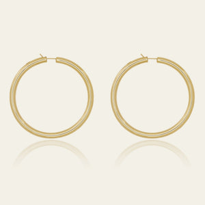 Thick Large Hoop Earrings