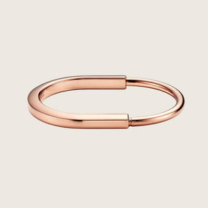Tiffany & Co. Lock Bangle Bracelet Rose Gold