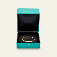 Tiffany & Co. Lock Bangle Bracelet Yellow Gold