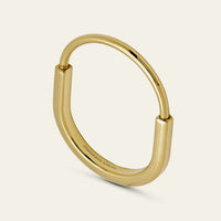 Tiffany & Co. Lock Bangle Bracelet Yellow Gold