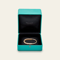 Tiffany & Co. Lock Bangle in Rose Gold with Diamond Accents 70185296