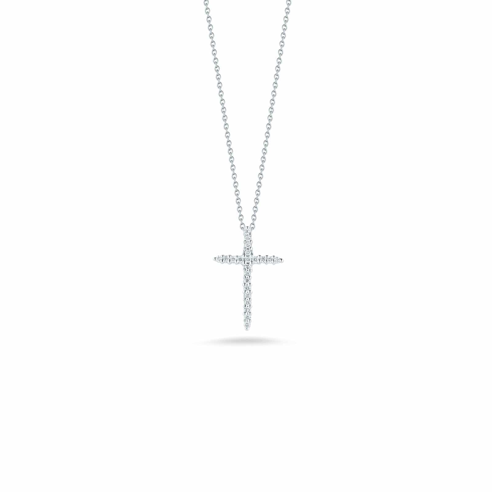Tiny Treasures Sliver Diamond Cross Pendant