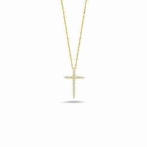 Tiny Treasures Sliver Diamond Cross Pendant
