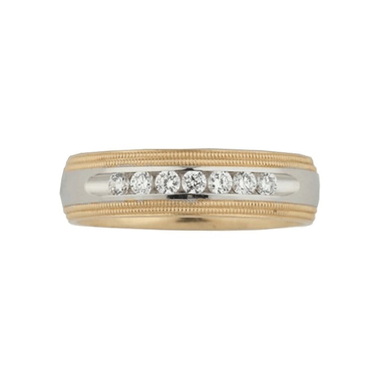 Two-Tone Diamond Band