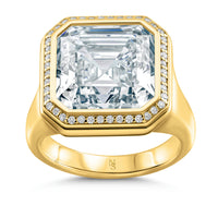 10.08 Carat Asscher Diamond Ring