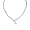 Marquise Asymmetrical Diamond Necklace