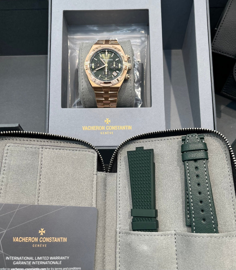 Vacheron Constantin Overseas Chronograph Rose Gold Green Dial 5520V/210R-B966